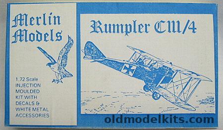 Merlin Models 1/72 Rumpler CIII/4 - (Blue Box) plastic model kit